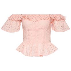 Bluzka Guess Ss Isotta W0GH33 WCVV0. Białe bluzki damskie Guess, xs, z aplikacjami, z bawełny, bez kołnierzyka, bez rękawów. W wyprzedaży za 299,00 zł.