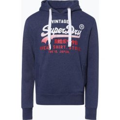 Superdry - Męska bluza nierozpinana, niebieski. Niebieskie bluzy męskie marki Superdry, s, z nadrukiem, z bawełny, bez kołnierzyka, bez rękawów, bez kaptura. Za 249,95 zł.