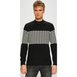 Selected - Sweter. Czarne swetry klasyczne męskie marki Selected, xl, z bawełny, z okrągłym kołnierzem. W wyprzedaży za 129,90 zł.
