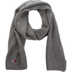 Szal TOMMY JEANS - Tju Basic Rib Scarf AU0AU00288 047. Szare szaliki damskie Tommy Jeans, z bawełny. Za 229,00 zł.