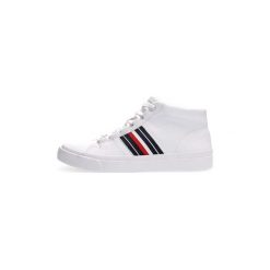 Buty Tommy Hilfiger FM0FM01942. Białe trampki męskie TOMMY HILFIGER, bez wzorów, bez zapięcia. Za 380,17 zł.