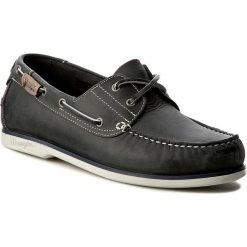 Mokasyny WRANGLER - Ocean WF0910135 Blue 100. Czarne mokasyny męskie Wrangler, na co dzień, bez wzorów, ze skóry, bez zapięcia. W wyprzedaży za 249,00 zł.
