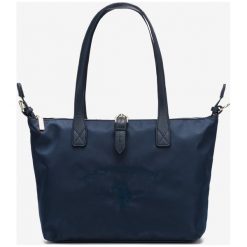 U.S. Polo Assn Patterson Medium Torebka Niebieski. Niebieskie torebki klasyczne damskie U.S. Polo Assn., w paski, z materiału, bez dodatków. Za 343,95 zł.