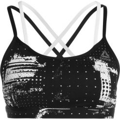 Biustonosze sportowe: Reebok HERO STRAPPY GEOCAST Biustonosz sportowy white