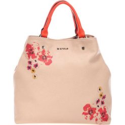 Torebki klasyczne damskie: Skórzana torebka w kolorze różowym – (S)40 x (W)46 x (G)19 cm