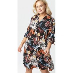 Czarna Sukienka Himethoe. Czarne sukienki damskie Born2be, xl, bez wzorów, bez kołnierzyka, bez rękawów, midi. W wyprzedaży za 79,99 zł.