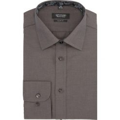 Koszula bexley 2510 długi rękaw slim fit brąz. Szare koszule męskie marki Recman, m, bez wzorów, bez kołnierzyka, z długim rękawem. Za 139,00 zł.