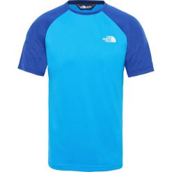 Koszulka The North Face Tanken Raglan T93BQ7BDL - niebieski. Niebieskie koszulki męskie The North Face, xxl, bez wzorów, bez kołnierzyka, bez rękawów. Za 97,99 zł.