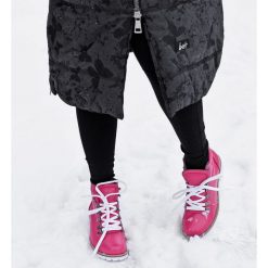 Botki - skóra naturalna - model 476 - kolor fuksja. Czerwone botki damskie Zapato, na zimę, z jeansu, eleganckie, za kostkę, bez obcasa, na obcasie, na sznurówki. W wyprzedaży za 159,60 zł.