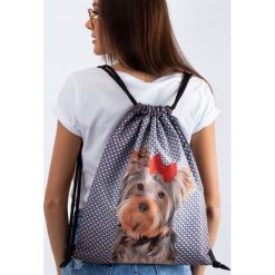 PLECAK WOREK MIEJSKI TOREBKA TORBA GRUBE SZNURKI. Torebki worki damskie LORENTI, z aplikacjami, z tkaniny, eleganckie, małe, bez dodatków. Za 39,00 zł.