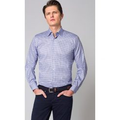 Koszula z Nadrukiem Cesaria. Koszule męskie LANCERTO, na lato, m, z nadrukiem, z bawełny, eleganckie, bez kołnierzyka, bez rękawów. Za 349,90 zł.
