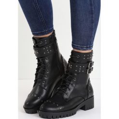 Buty zimowe damskie: Czarne Botki Good Vibrations