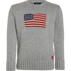 Polo Ralph Lauren FLAG Sweter grey heather. Szare swetry dziewczęce Polo Ralph Lauren, z bawełny, polo. W wyprzedaży za 344,25 zł.
