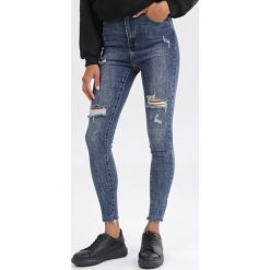 Niebieskie Jeansy Skinny Shirinana. Niebieskie jeansy damskie Born2be. Za 109,99 zł.