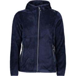 Kurtka polarowa w kolorze granatowym. Niebieskie bluzy damskie s, w kolorowe wzory, z materiału. W wyprzedaży za 132,95 zł.