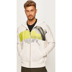 Diesel - Bluza. Białe bluzy męskie Diesel, s, z nadrukiem, z bawełny, z kapturem, bez rękawów, z kapturem. W wyprzedaży za 449,90 zł.