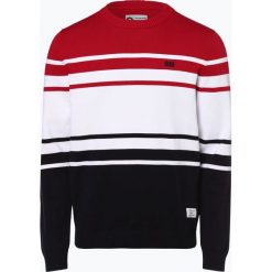 Jack & Jones - Sweter męski, czerwony. Czerwone swetry męskie Jack & Jones, m, w paski, z bawełny, bez kołnierzyka, bez kaptura. Za 149,95 zł.