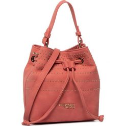 Torebka TRUSSARDI JEANS - Anita Bucket Sm 75B00880 Coral R005. Różowe torebki klasyczne damskie Trussardi Jeans, bez wzorów, z jeansu, bez dodatków. Za 539,00 zł.