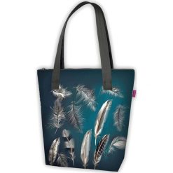 Torebka "Viva" ze wzorem - (S)34 x (W)38 x (G)9 cm. Torebki klasyczne damskie Bertoni, z tkaniny. W wyprzedaży za 69,95 zł.