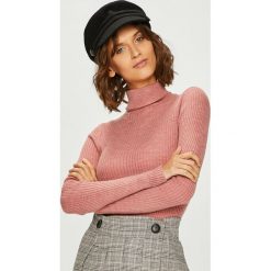 Answear - Sweter. Szare golfy damskie marki ANSWEAR, l, z poliesteru, z długim rękawem, długie. W wyprzedaży za 79,90 zł.