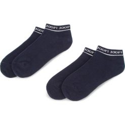 Zestaw 2 par niskich skarpet damskich JOOP! - Terry Lurex Sneaker 760.070 Navy 3000. Niebieskie skarpetki damskie JOOP!, bez wzorów, z elastanu. Za 59,00 zł.