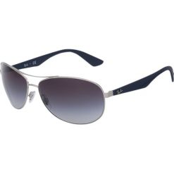 RayBan Okulary przeciwsłoneczne silberfarben/blau. Szare okulary przeciwsłoneczne męskie aviatory Ray-Ban. Za 489,00 zł.