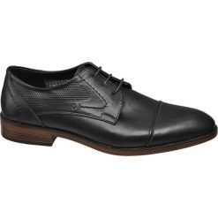Półbuty męskie Venice czarne. Czarne buty wizytowe męskie marki Venice, z materiału. Za 119,90 zł.