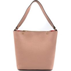 Torebki klasyczne damskie: Skórzana torebka w kolorze pudrowym – (S)34 x (W)28 x (G)13,5 cm