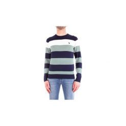Swetry U.S Polo Assn. 51439-51727. Niebieskie swetry męskie U.S. Polo Assn., s, bez wzorów, polo, bez kaptura. Za 415,83 zł.