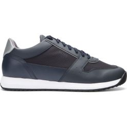 BOSS Sonic Tenisówki Niebieski. Niebieskie trampki męskie Boss, ze skóry. Za 891,95 zł.