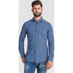 KOSZULA PANKO Joop! Collection. Niebieskie koszule męskie Joop! Collection, m, z haftami, z bawełny, z włoskim kołnierzykiem, bez rękawów. Za 221,40 zł.
