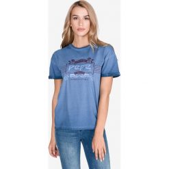 Pepe Jeans Magic Koszulka Niebieski. Niebieskie koszulki damskie Pepe Jeans, xs, z nadrukiem, z bawełny, bez kołnierzyka. Za 176,95 zł.