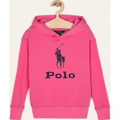 Polo Ralph Lauren - Bluza dziecięca 128-176 cm. Różowe bluzy dziewczęce Polo Ralph Lauren, z nadrukiem, z bawełny, bez rękawów, z kapturem. Za 339,90 zł.