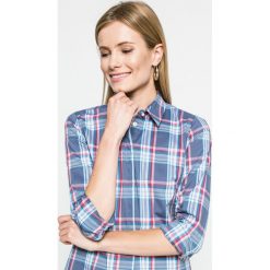 Answear - Koszula. Szare bluzki damskie marki ANSWEAR, s, w kratkę, z elastanu, klasyczne, z klasycznym kołnierzykiem, z długim rękawem. W wyprzedaży za 49,90 zł.