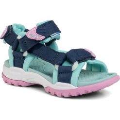 Sandały GEOX - J Borealis G. A J720WA 01115 CF44A S Navy/Aqua. Niebieskie sandały dziewczęce Geox, z tworzywa sztucznego, bez zapięcia. W wyprzedaży za 209,00 zł.