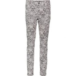 Spodnie "Antonia" - Skinny fit - w kolorze biało-czarnym. Spodnie damskie z wysokim stanem Rosner, w paski. W wyprzedaży za 130,95 zł.