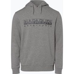 Napapijri - Męska bluza nierozpinana, szary. Szare bluzy męskie Napapijri, xl, z nadrukiem, z bawełny, bez kołnierzyka, bez rękawów, bez kaptura. Za 449,95 zł.