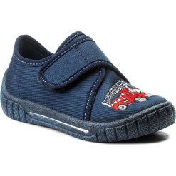 Kapcie SUPERFIT - 8-00278-80 M Ocean. Niebieskie sandały chłopięce Superfit, z tworzywa sztucznego, bez zapięcia. Za 110,00 zł.