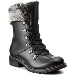 Botki BALDACCINI - 995500-L Czarny S/Szary Misiek. Czarne buty zimowe damskie marki Baldaccini, z materiału, na obcasie. W wyprzedaży za 279,00 zł.