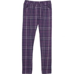 Legginsy dziewczęce ocieplane bonprix ciemny lila. Fioletowe spodnie dziewczęce bonprix, bez wzorów, z bawełny. Za 54,99 zł.