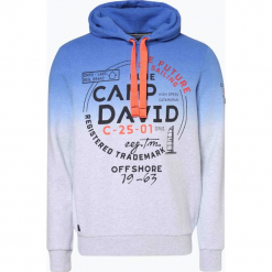 Camp David - Męska bluza nierozpinana, niebieski. Szare bluzy męskie rozpinane marki House, l, z motywem z bajki. Za 419,95 zł.
