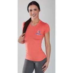 Bluzki, topy, tuniki: Ground Game Sportswear Koszulka damska Rashguard Light "Melange Orange" krótki rękaw Pomarańczowa r. XS
