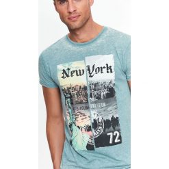 T-SHIRT KRÓTKI RĘKAW MĘSKI. Szare t-shirty męskie Top Secret, na jesień, m. Za 24,99 zł.