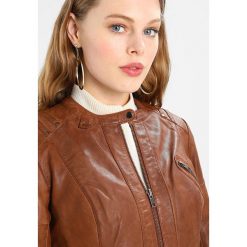 Kurtki damskie: NAF NAF ANNIE Kurtka skórzana cognac