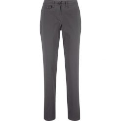 Spodnie STRAIGHT bonprix szary. Szare spodnie damskie bonprix. Za 74,99 zł.