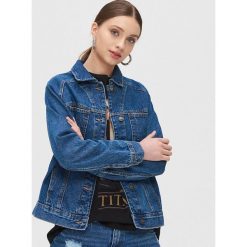 Jeansowa kurtka - Niebieski. Niebieskie kurtki damskie Cropp, s, bez wzorów, z jeansu, bez kaptura. Za 139,99 zł.