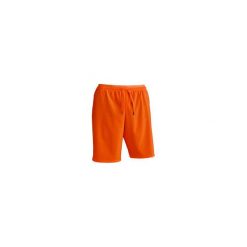 Spodenki piłkarskie F500. Pomarańczowe spodenki i szorty męskie KIPSTA, m, bez wzorów, z elastanu. Za 29,99 zł.