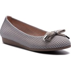 Baleriny HISPANITAS - Capri-V9 HV98950 Plata Vieja. Szare baleriny damskie Hispanitas, bez wzorów, ze skóry, klasyczne, bez obcasa, na płaskiej podeszwie. W wyprzedaży za 289,00 zł.