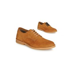 Derby Selected ROYCE DERBY LIGHT SUEDE. Pomarańczowe półbuty męskie marki Selected, bez wzorów, bez zapięcia. Za 269,00 zł.