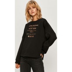 G-Star Raw - Bluza. Czarne bluzy damskie G-Star RAW, s, z aplikacjami, z elastanu, z długim rękawem, długie, bez kaptura. Za 329,90 zł.